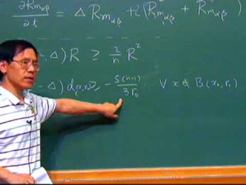 Workshop "Geometric Analysis", parceria com Institut Fourier (Grenoble) - Detang Zhou - Class 03