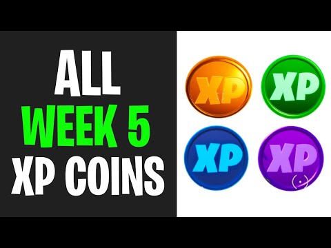 All WEEK 5 XP Coins Locations - Fortnite Chapter 2 Season 4