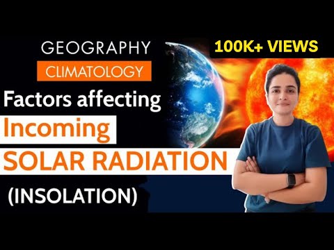 Incoming Solar Radiation | Factors Affecting Insolation | Climatology | Geography by Ma'am Richa