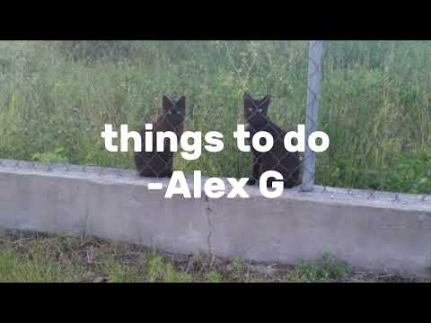 Things to do -Alex G (lyrics)