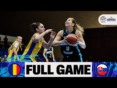 Romania v Slovakia | Full Basketball Game | FIBA Women's EuroBasket 2027 Qualifiers