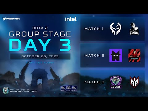 PREDATOR LEAGUE PH 2026 – DOTA 2 GROUP STAGE DAY 3 #FightForHonor  #PLPH26