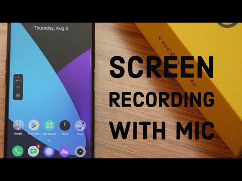 Realme 6i: How to Record Screen with audio [Hindi]