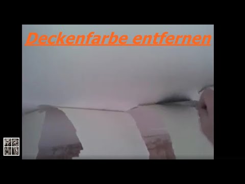 Removing ceiling paint is easy