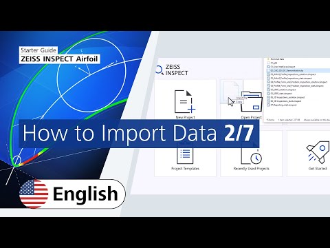 How to Import Data with ZEISS INSPECT Airfoil (2/7)
