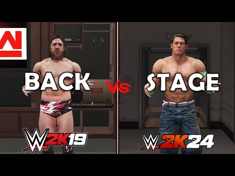 WWE 2K19 VS WWE 2K24 - Back Stage Comparison! Which one is Better?