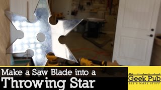 Make a Throwing Star from a Saw Blade