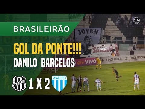 GOL (DANILO BARCELOS) - PONTE PRETA X AVAÍ - 22/10 - BRASILEIRÃO 2017