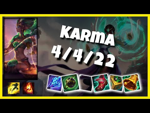 Karma 10.25 Gameplay Challenger Replay S11 Support (4/4/22) - BR