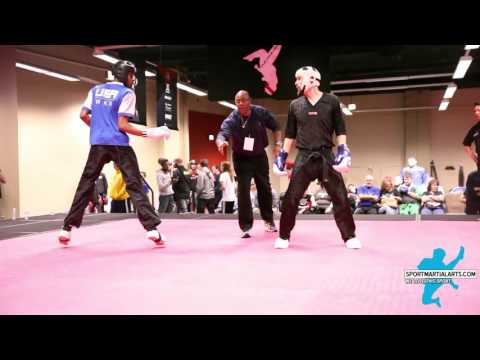 Larry Wells vs  Vito Rodriguez Team Sparring Rd 1 - 2016 AKA Warrior Cup