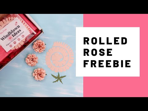 Best Selling Rolled Rose Paper Flower | Freebie