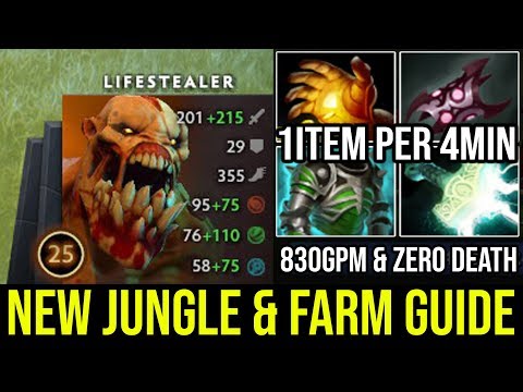 How to Jungle & Fast Farm in NEW 7.22h Lifestealer | Amazing 1Item Per 4Min with 830GPM Zero Death