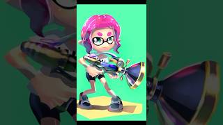 【スプラトゥーン・イカちゃん】ボールドマーカーをキラキラする塗り方。初心者向けで簡単！ラフから直接色を塗る線画のいらない絵の描き方 ( ´ ▽ ` ) #Shorts #色の塗り方 #講座