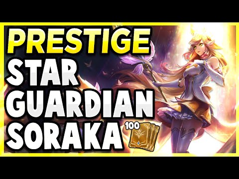 *NEW* PRESTIGE STAR GUARDIAN SORAKA IS GOLDEN AND CRISPY - League of Legends PBE Gameplay