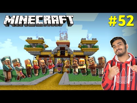 ALL VILLAGERS IN MY TOWNHALL | MINECRAFT GAMEPLAY #52