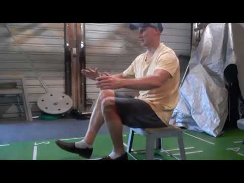 Gym Exercise single leg sit to stand