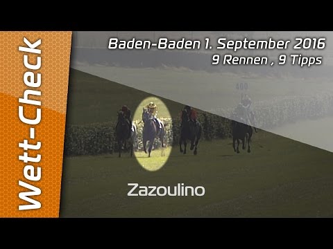 Wett-Check, Baden-Baden 1.9.2016