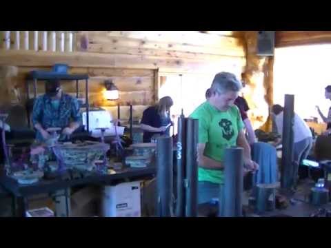 Valhalla Snips- Blue Table Painting