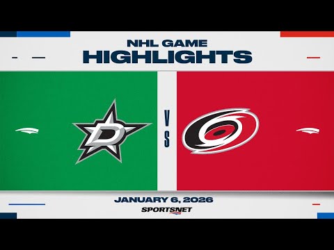 NHL Highlights | Stars vs. Hurricanes - January 6, 2025