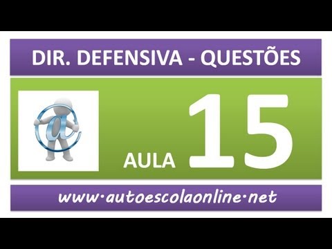 AULA 80 PROVA SIMULADA DIREÇÃO DEFENSIVA - CURSO DE LEGISLAÇÃO DE TRÂNSITO EM AUTO ESCOLA