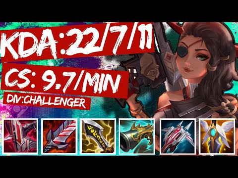 C9 K1ng - SAMIRA ADC s11 (KDA: 22/7/11)! HOW TO WIN A LOST CHALLENGER GAME!
