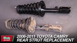 How To Remove and Replace the Rear Strut Assemblies on a 2006-2011 Toyota Camry