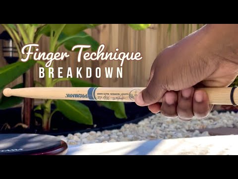 Drum Stick Technique Breakdown SLOW MOTION | Wrist & Fingers to play fast and clean Drum Rolls
