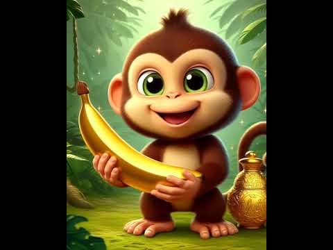 Milo -the clever monkey and the parrot, the golden banana.