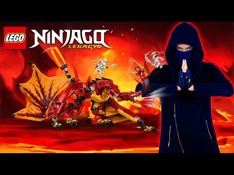 СТСН И LEGO АТАКА ОГНЕННОГО ДРАКОНА НИНДЗЯГО - ВСЯ СБОРКА ЛЕГО NINJAGO НА НИНДЗЯ ХЭЙ!