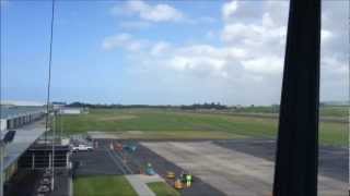 preview picture of video '737 landing in Tauranga view from the control tower'
