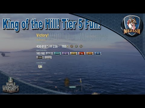 World of Warships: King of the Hill! Tier 5 Destroyer fun