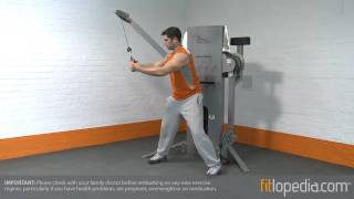 Rotação de tronco c/ cabo - de cima p/ baixo | Catálogo de Exercícios ...