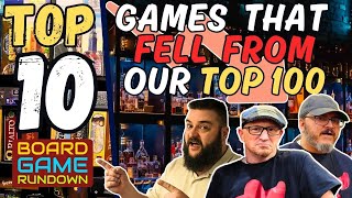 Top 10 Games That Dropped Out Of Our Top 100 | WHISKEY WEDNESDAY LIVE @ 8!