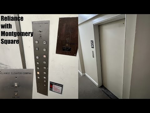Super Cool Vintage Reliance Traction Elevator with Montgomery Square Buttons!