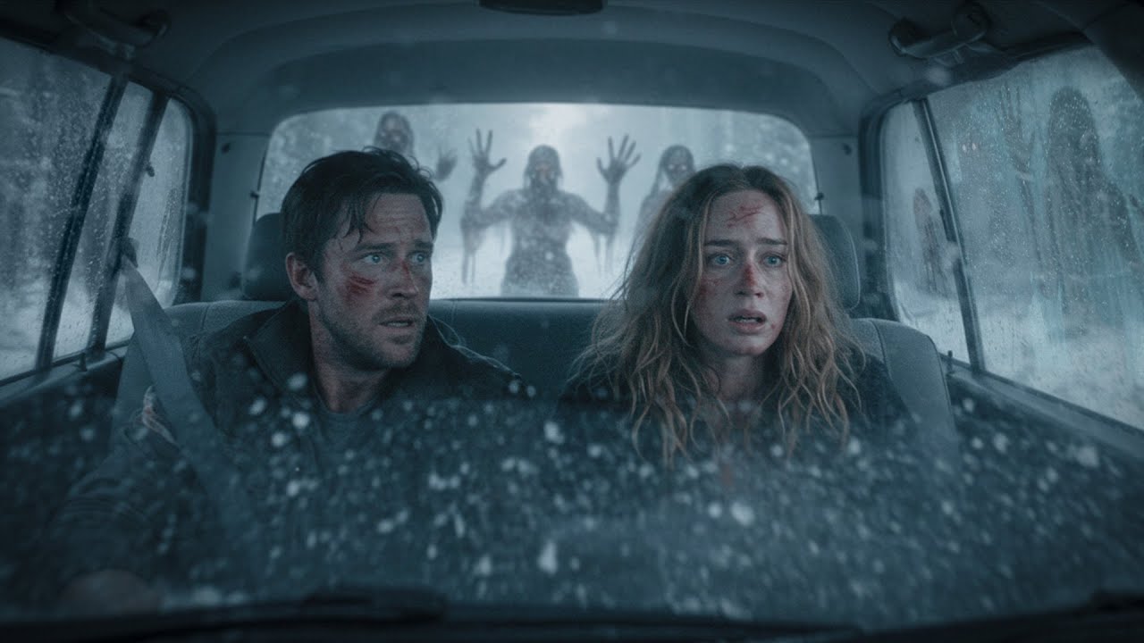 Presos na Neve em Estrada Deserta, Eles Agora só Tem o Carro como Proteção Contra o Mal da Floresta