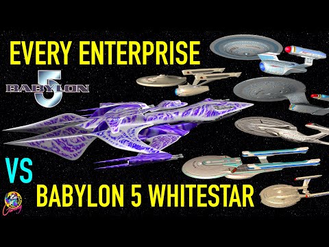All Enterprises VS Babylon 5 Whitestar - Star Trek Starship Battles