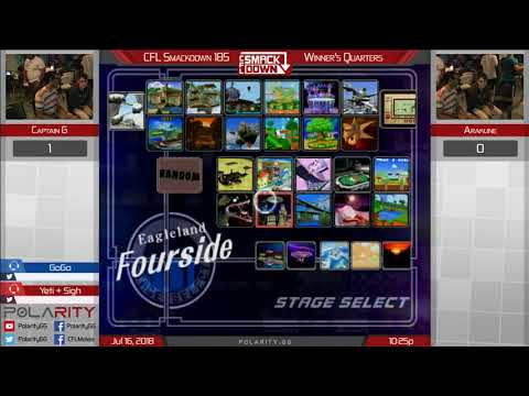 CFL Smackdown 185 Melee - Captain G (Falcon) vs Arakune (Marth) - Winners Quarters