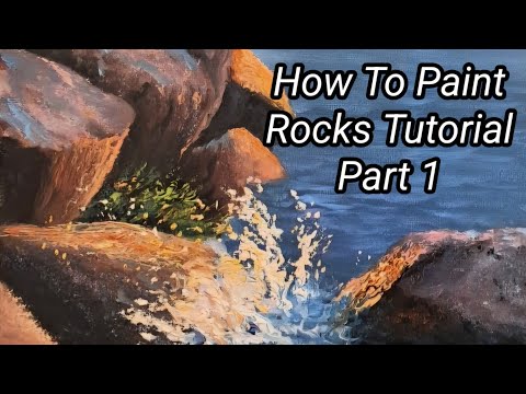 How To Paint Rocks Oil Painting Tutorial Part 1
