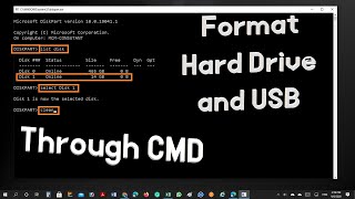 How to format external hard drive cmd windows 10/11
