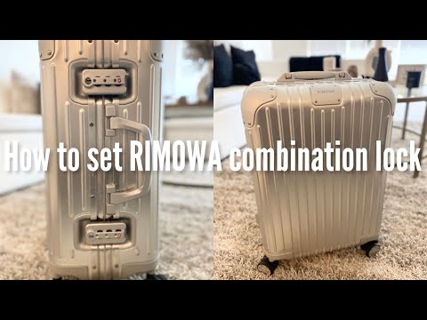 HOW TO SET RIMOWA LUGGAGE COMBINATION LOCK | ORIGINAL & HYBRID CABIN