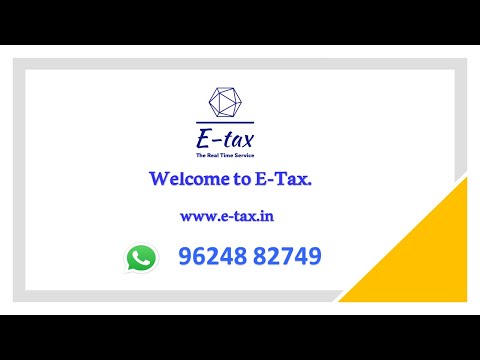 e-Tax (ITR, GST, PAN)