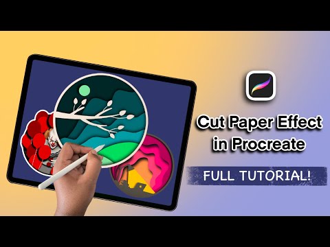 Cut Paper Effect Tutorial in Procreate [ FULL PROCESS & 2 Sample Illustrations ]