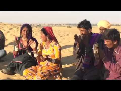 Gypsy dancing in Thar Desert near Jaiselmer, India