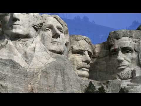 Mt. Rushmore -  South Dakota U.S.A. - foggy snowy weather - - - - -  By: Roger P. Cadua