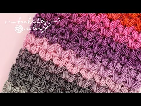 Crochet Puff V-Stitch Stitch Tutorial | ONE ROW REPEAT