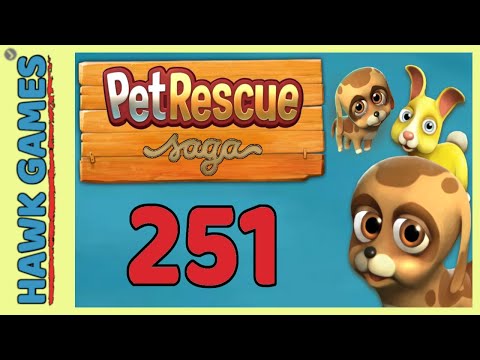 Pet Rescue Saga Level 251 Super Hard - 3 Stars Walkthrough, No Boosters
