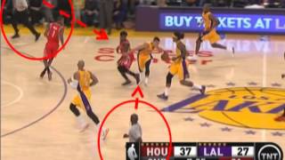LAL vs HOU Oct 28 2014 JLin Tripped by PBev