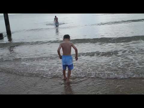 Alin at Bournemouth beach