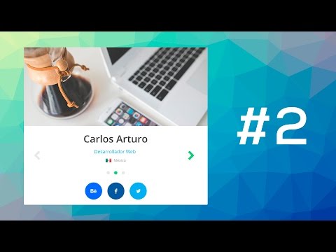 Tutorial Tarjeta de Presentación Portafolio con HTML CSS y JS Jquery