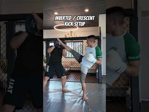 Inverted / Crescent Kick Setup #combatsport #mma #kickboxing